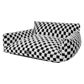 Pawz Pet Bed Plush Checkered Dog Bed Washable Cat Bed