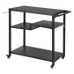 Levede Outdoor Kitchen Cart 3 Tier BBQ Grill Cart Mobile Patio Serving Trolley