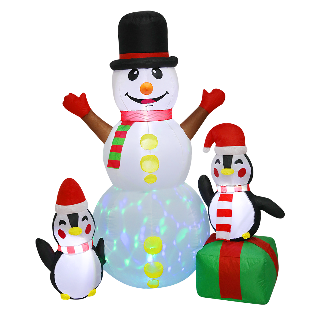 Santaco 1.8M Inflatable Christmas Snowman LED Lights