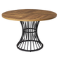 Levede Dining Table 120cm Round Dining Table 30mm MDF Retro Brown