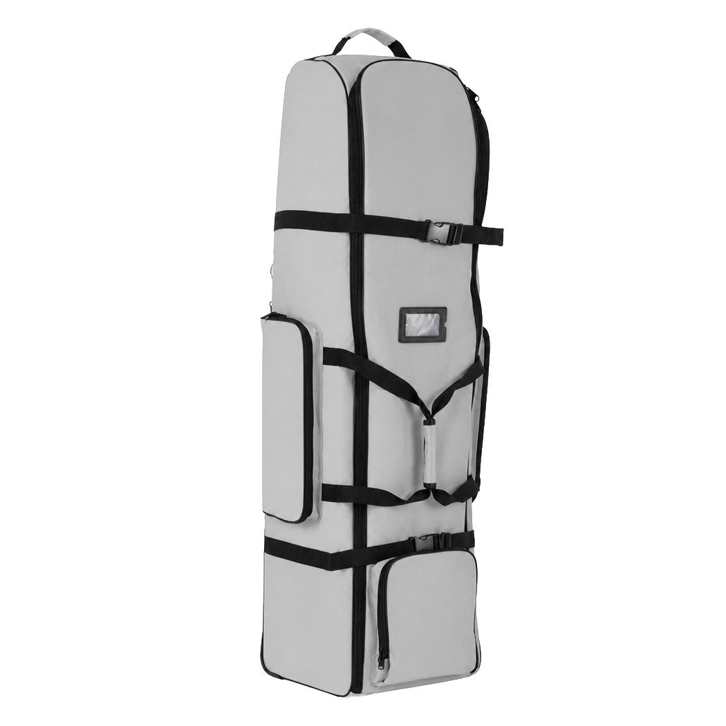 Centra Golf Travel Bag Padded Reinforced Wheels 900D Oxford for Airline,Grey