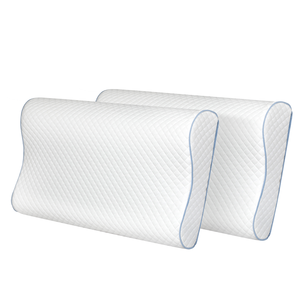 Dreamz Memory Pillow Supprt Shoulder FoamWhite Pillowcase