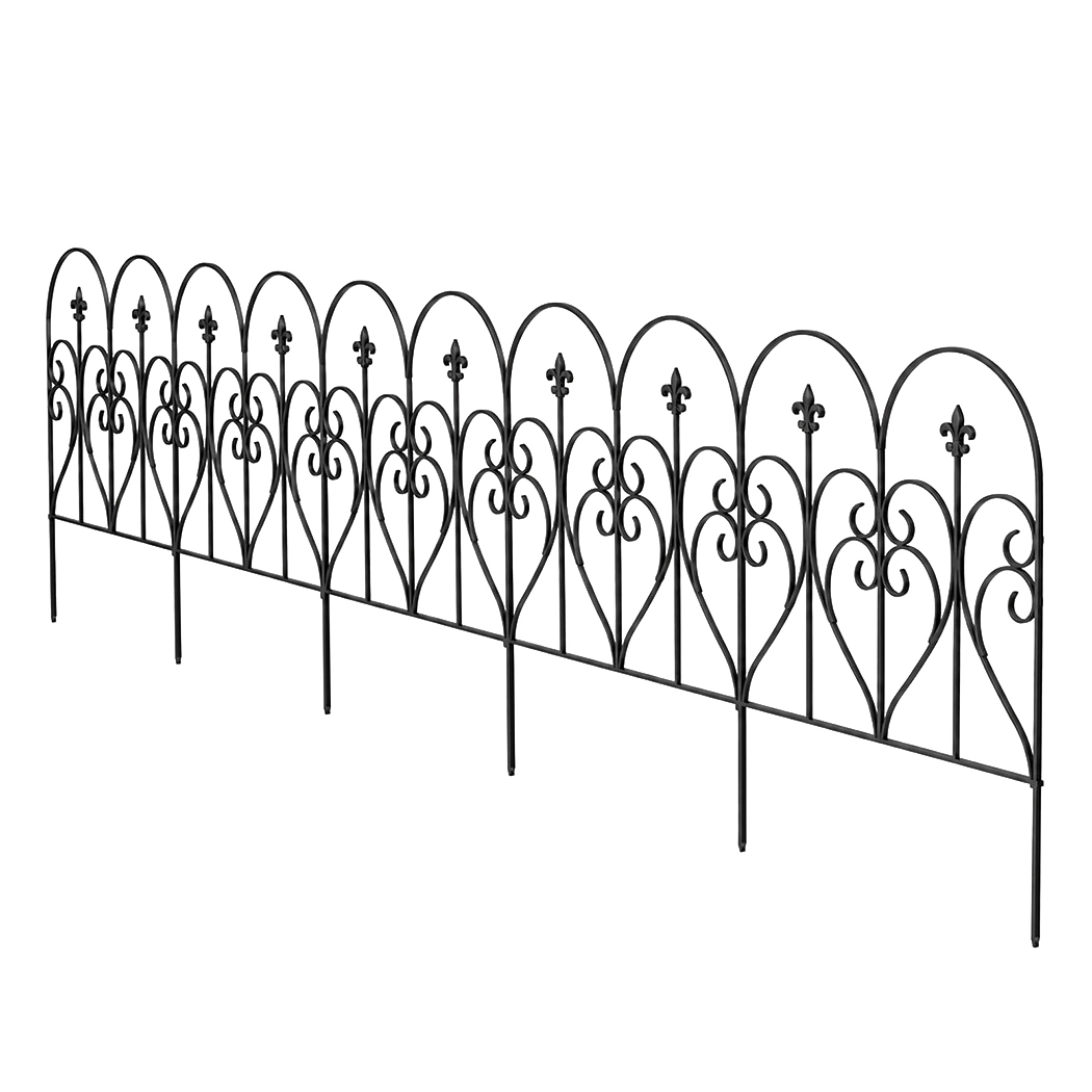 Mountview Decorative Garden Fence 5-Panel Animal Barrier Flower Edging Border
