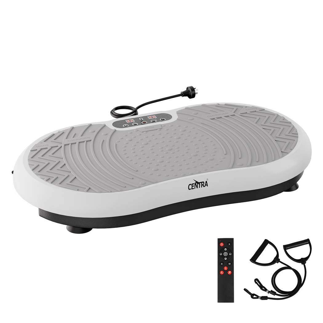 Centra Vibration Plate Train Exercise Machine White