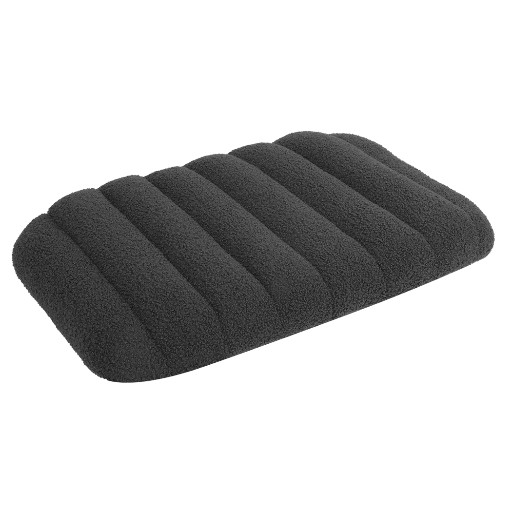 Pawz S Size Orthopedic Dog Bed with Sherpa Plush Removable Cover in Grey