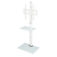 Levede TV Floor Stand 32-65 Inch Universal Swivel Height Adjustable Mount White