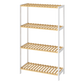 Levede Bamboo Storage Rack 4 Tier Shelf Shoe Organiser