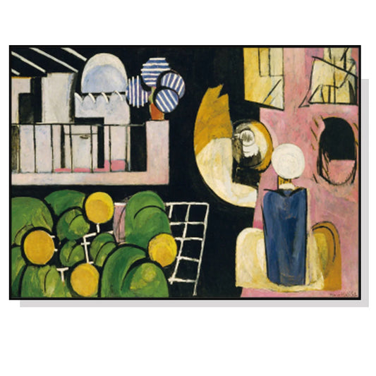 50cm x 70cm Moroccans by Henri Matisse Black Frame Canvas