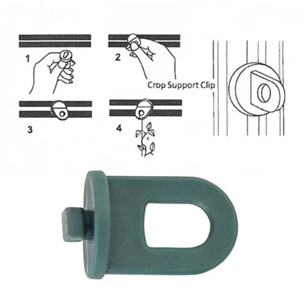 50pcs Greenhouse Plant Crop Clamps Greenhouse Hanging Clamp