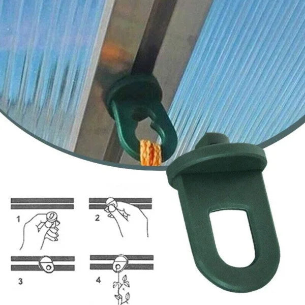 50pcs Greenhouse Plant Crop Clamps Greenhouse Hanging Clamp