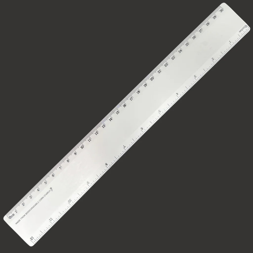 50x Bio Ruler 30cm Eco Friendly Biodegradable Corn BULK