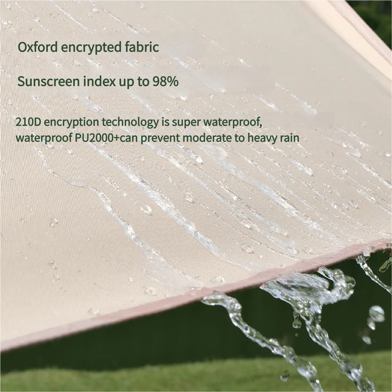 520*420 cm Hexagon Camping Tent Tarp - Waterproof UV