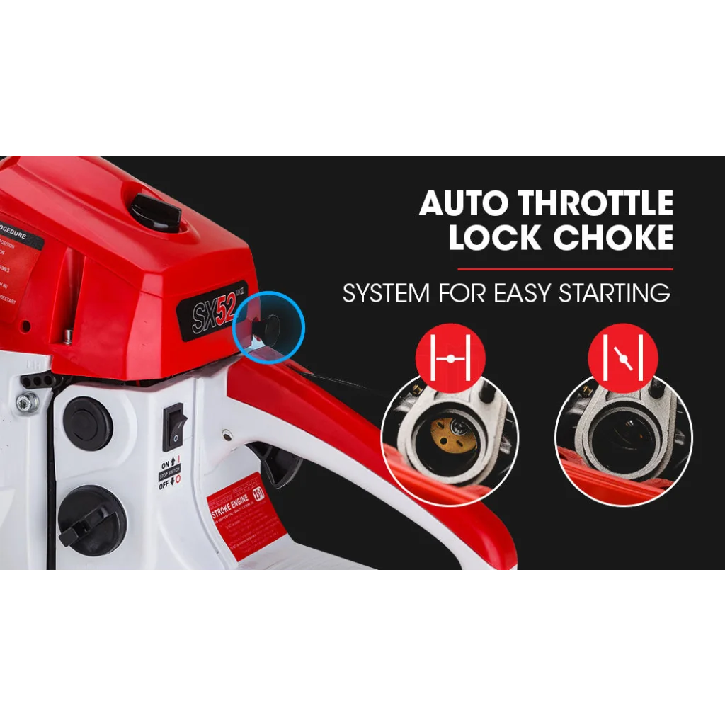 52CC Petrol Commercial Chainsaw 20 Bar E-Start Chain Saw