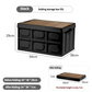 54*36*29 cm Collapsible Black Outdoor Storage Box | Large