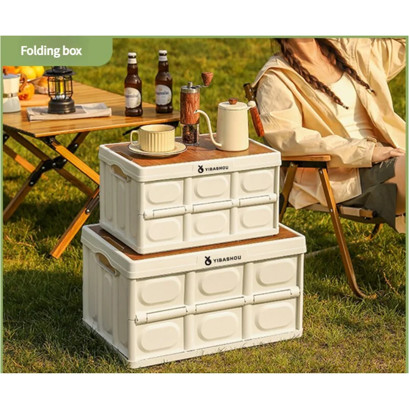 54*36*29 cm Collapsible Green Outdoor Storage Box | Large