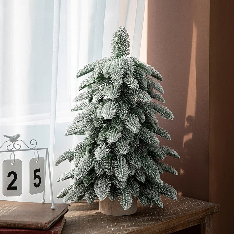 55cm Frosted Mini Christmas Tree – Snow-Covered Indoor