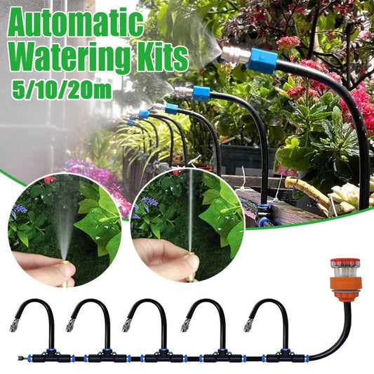 5M 10M 20M Garden Watering System Adjustable Spray