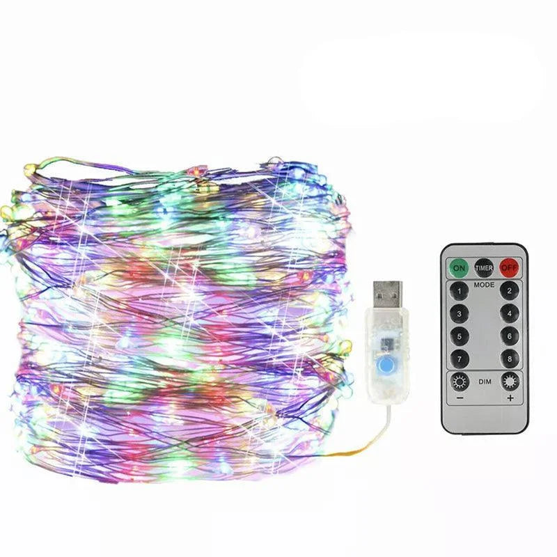 5M 10M 20M Usb Powered Copper Wire String Fairy Lights Xmas