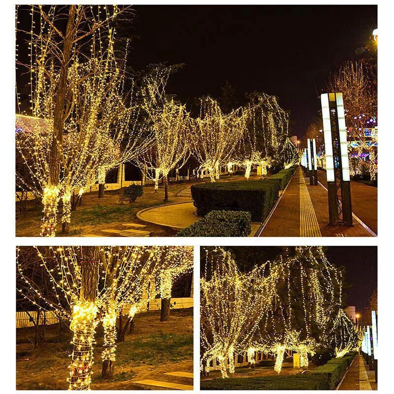 5M 50 Led Curtain Fairy String Lights Wedding Outdoor