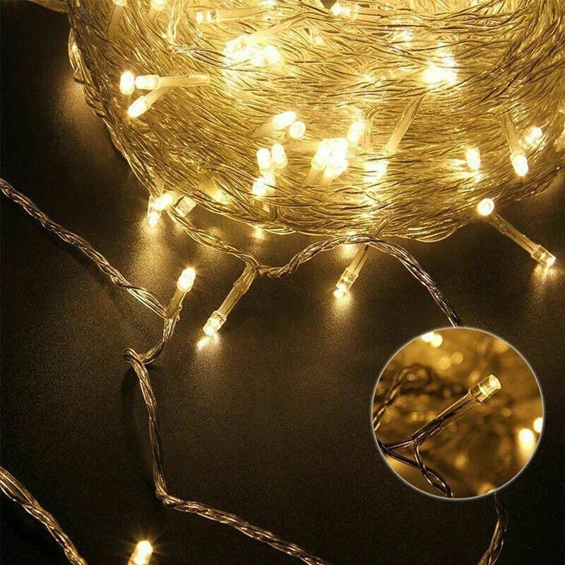 5M 50 Led Curtain Fairy String Lights Wedding Outdoor