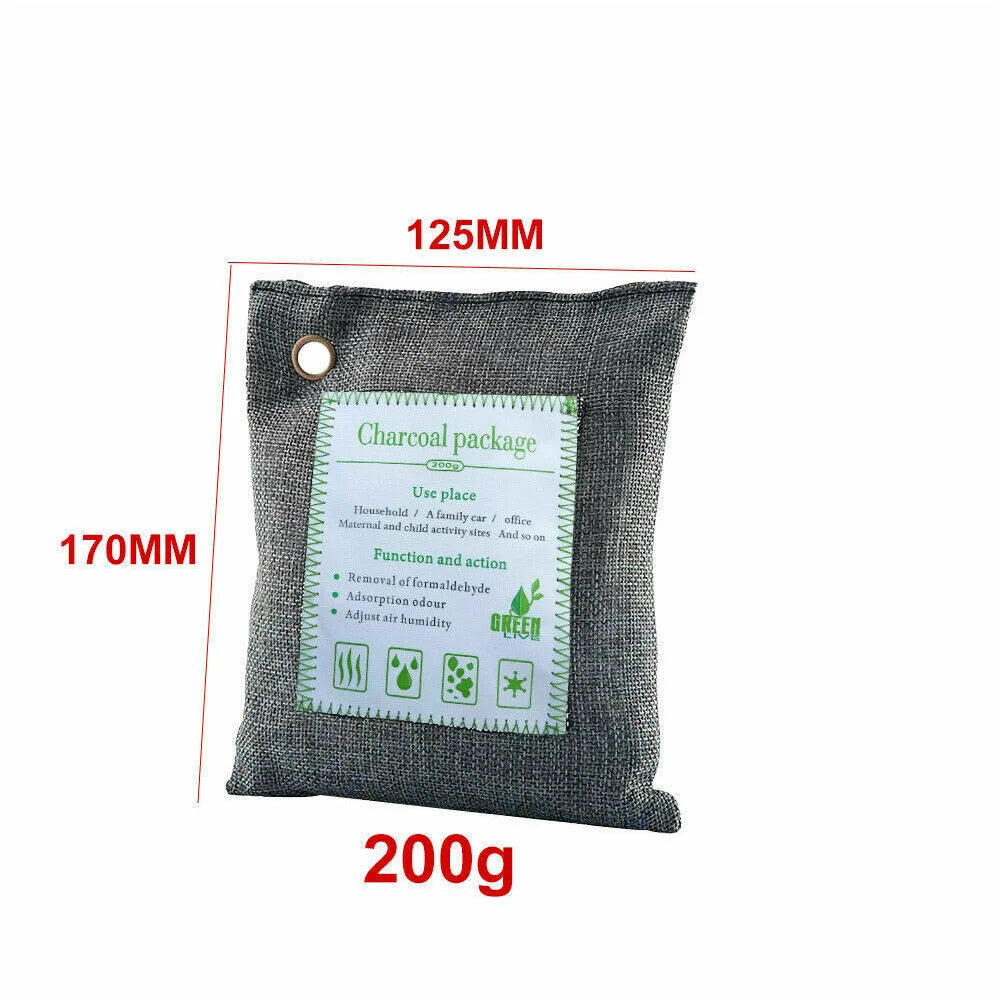 Air purifying bags with attachment points and product body