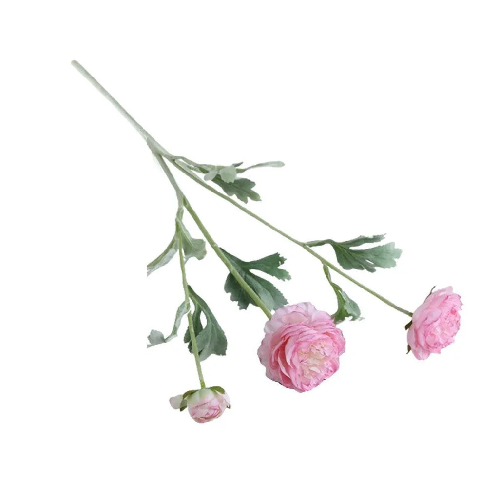 5pcs Artificial Peony Silk Flowers Bouquet Decor Faux