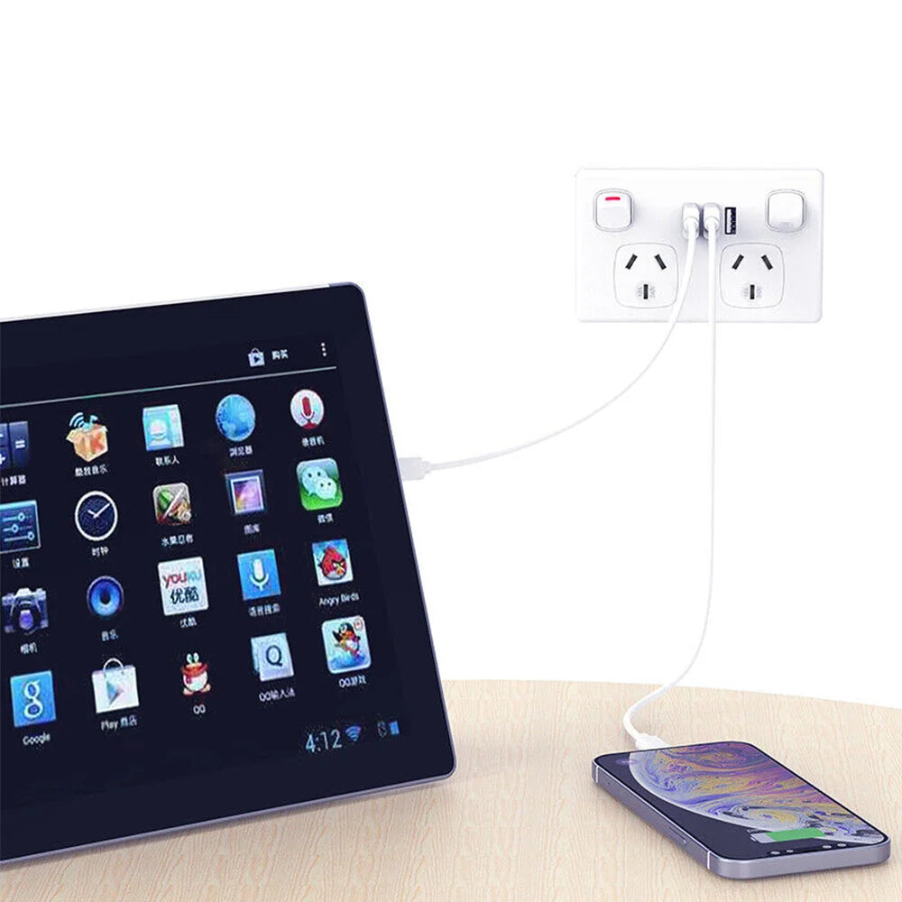 Double power point with key surfaces and edge shape