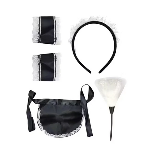5pcs French Maid Costume Accessory Set Party Halloween
