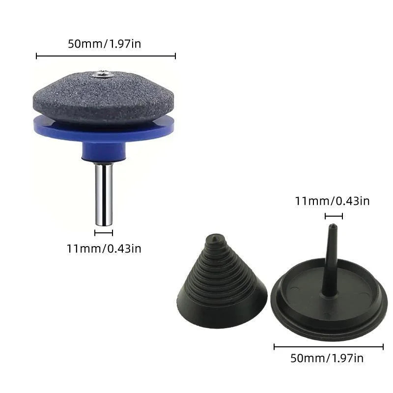 5PCS Lawn Mower Blade Sharpener Wind Powered Balancer