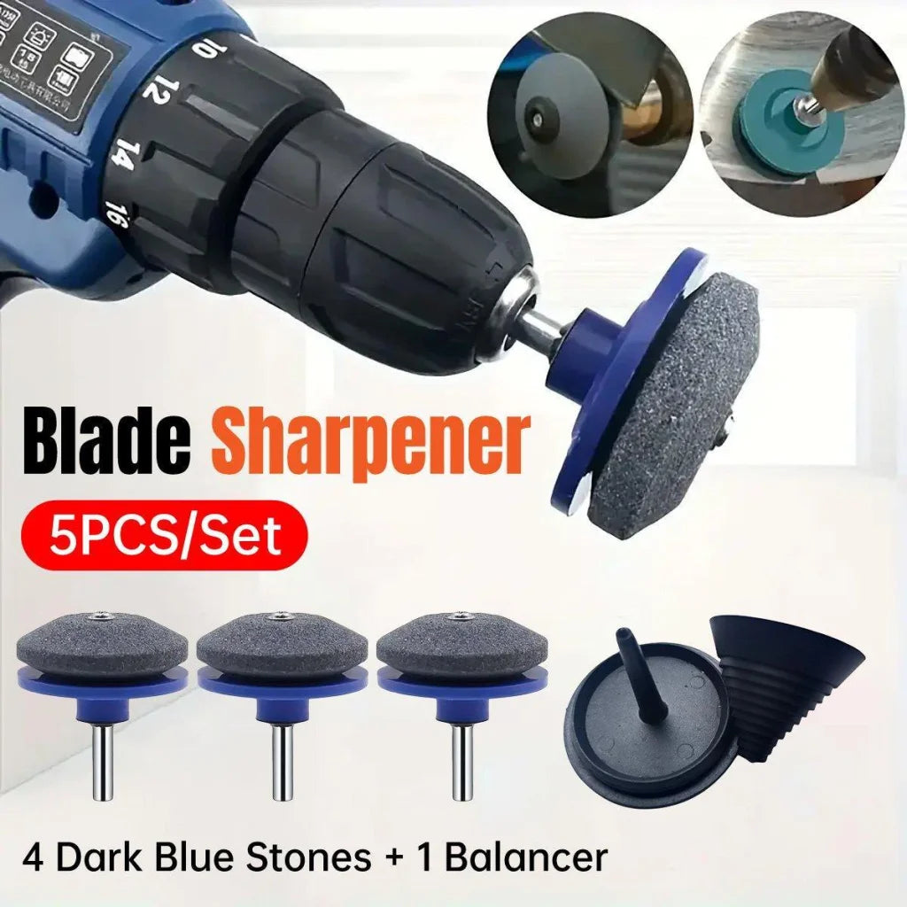5PCS Lawn Mower Blade Sharpener Wind Powered Balancer