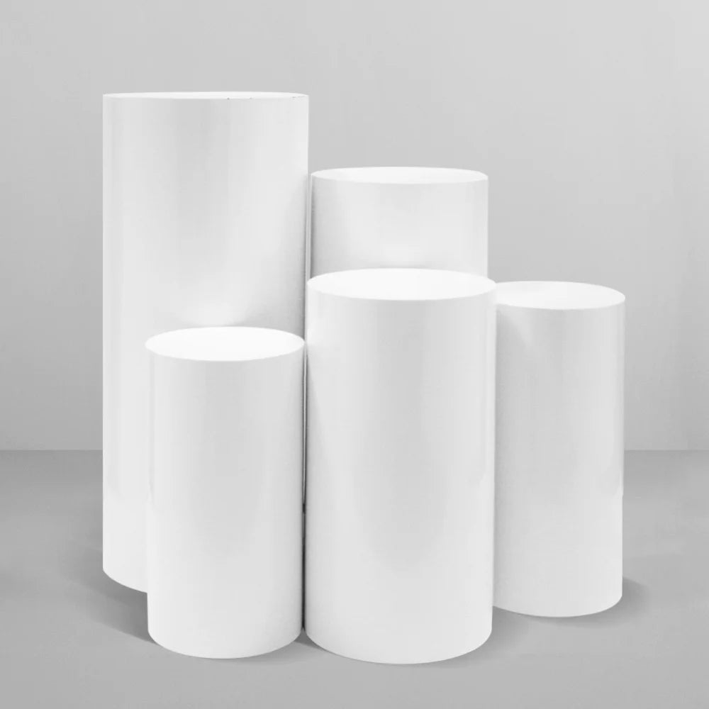 5PCS Round Plinth Cylinder Display Stand Pedestal Wedding