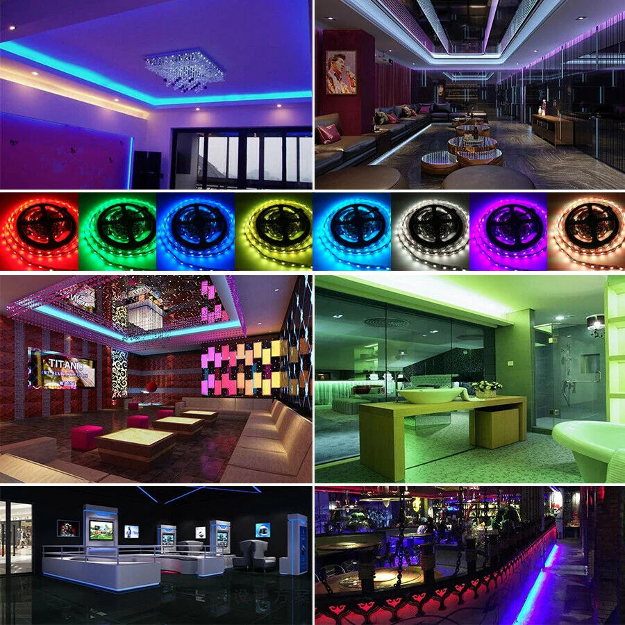 Rgb led strip with lights waterproof leds usb bluetooth