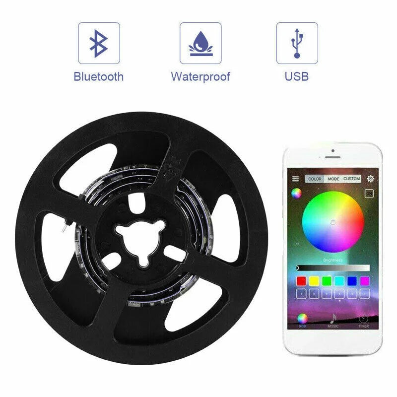Rgb led strip with 5v lights waterproof leds usb