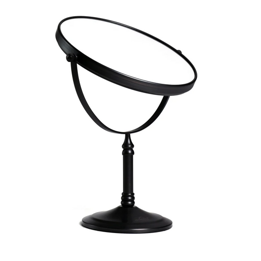 5X & 1X Tabletop Magnifying Mirror - Matte Black - Health &