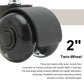 5X 2’’ Twin Wheel Office Chair Casters - Slient Smooth