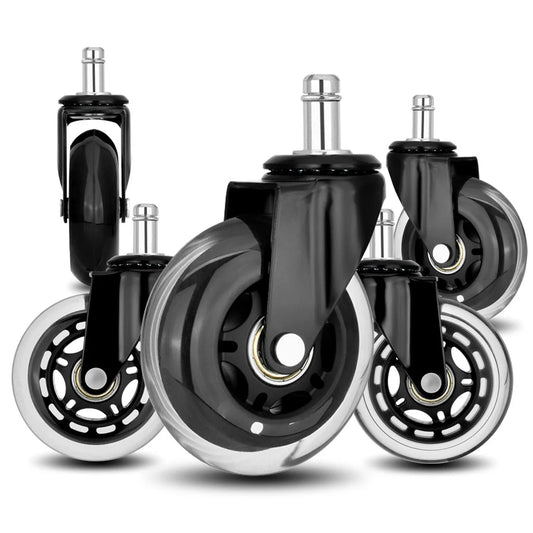 5X 3’’ Rollerblade Style Wheels Office Chair Casters