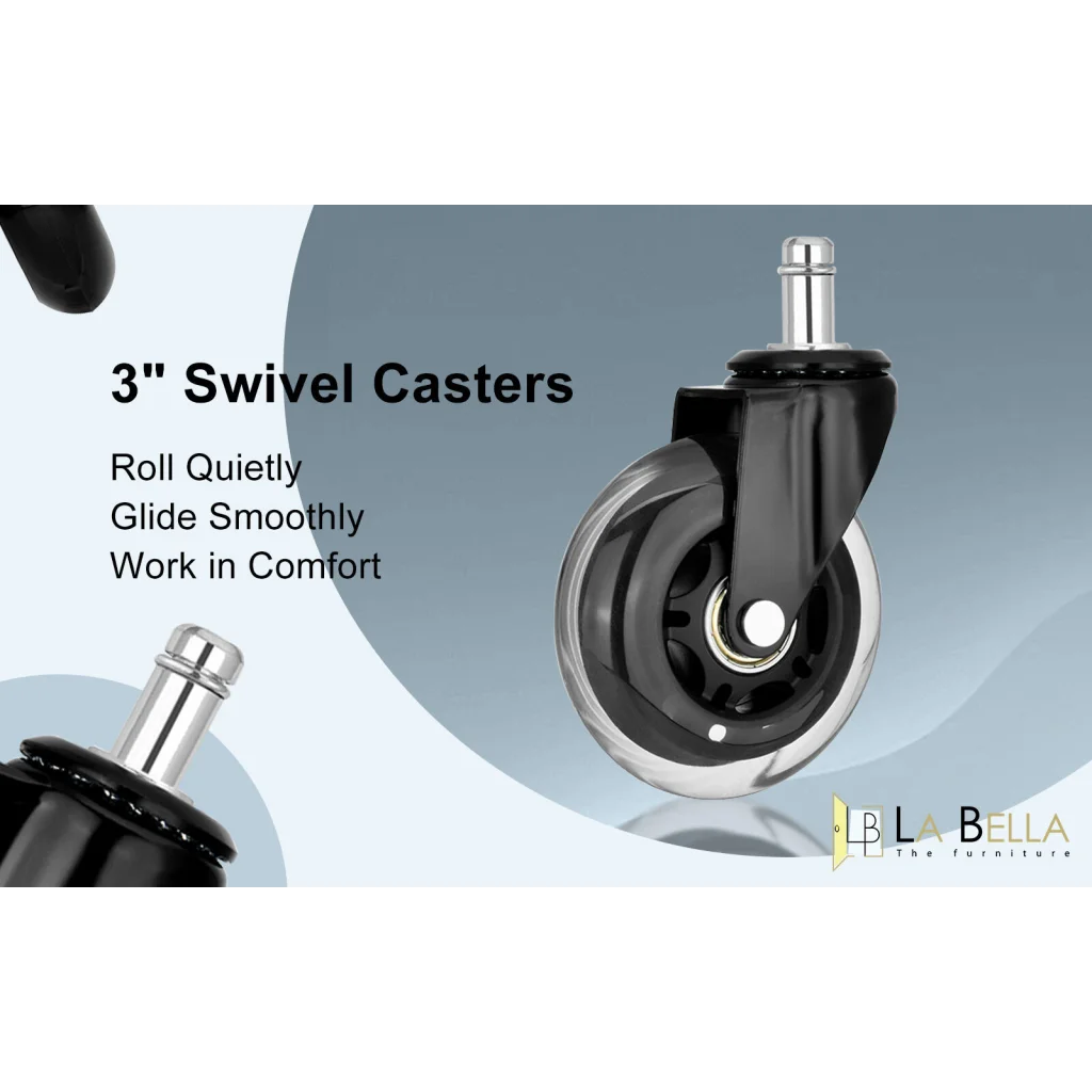 5X 3’’ Rollerblade Style Wheels Office Chair Casters