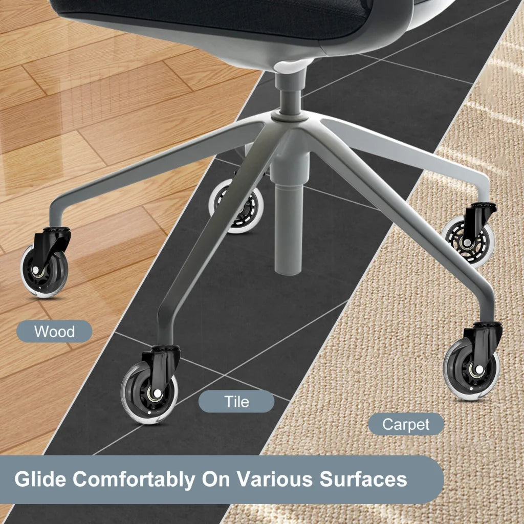 5X 3’’ Rollerblade Style Wheels Office Chair Casters