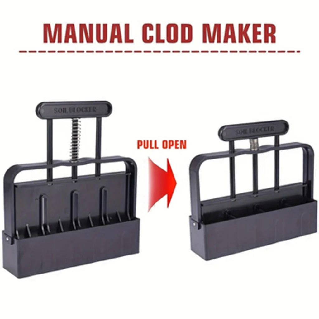 5x5 Soil Block Maker - Durable Handheld Gardening Tool