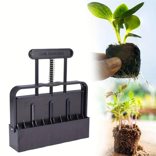 5x5 Soil Block Maker - Durable Handheld Gardening Tool