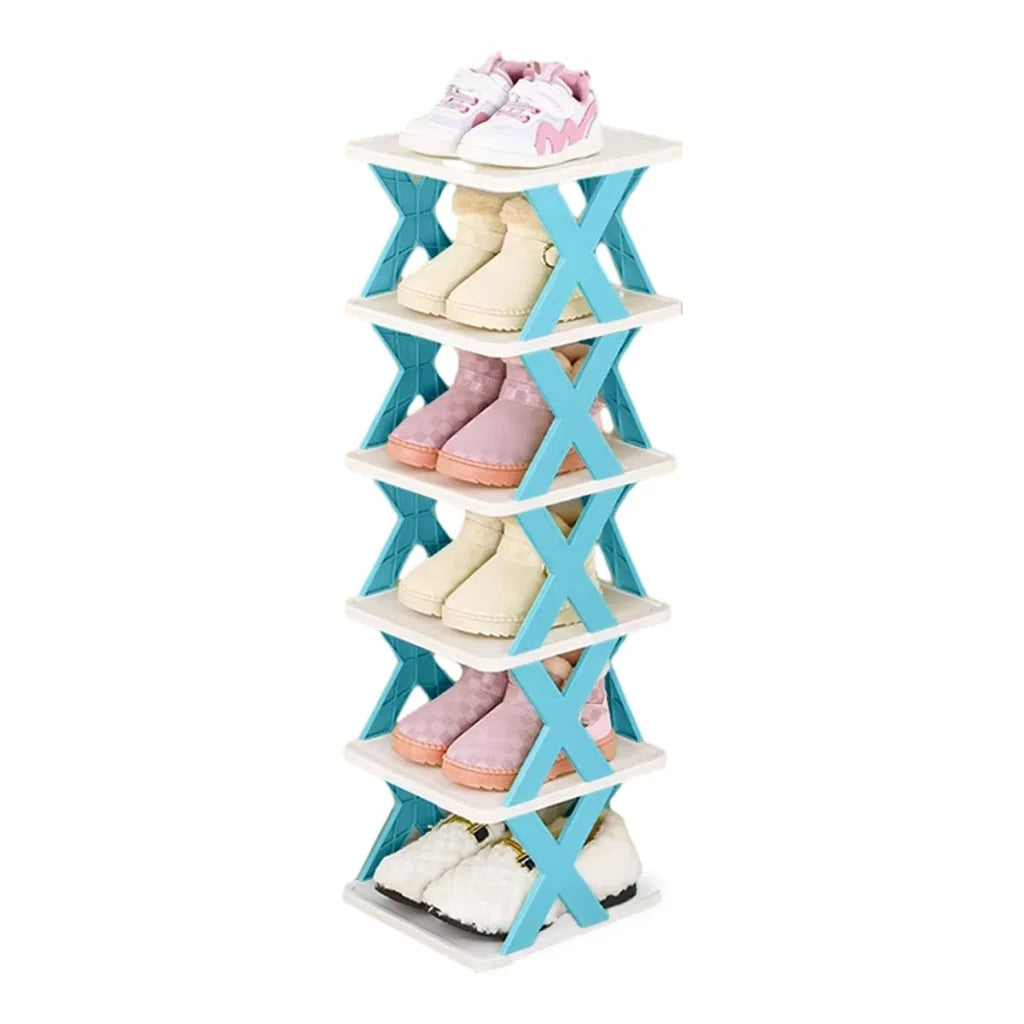 6/7 Tier Shoe Rack Space Saving Small Shoe Cabinet Storage