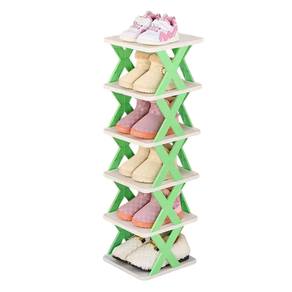 6/7 Tier Shoe Rack Space Saving Small Shoe Cabinet Storage