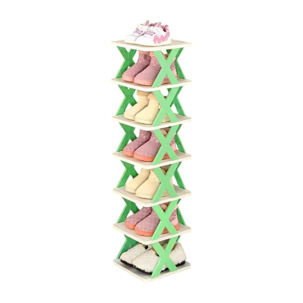 6/7 Tier Shoe Rack Space Saving Small Shoe Cabinet Storage