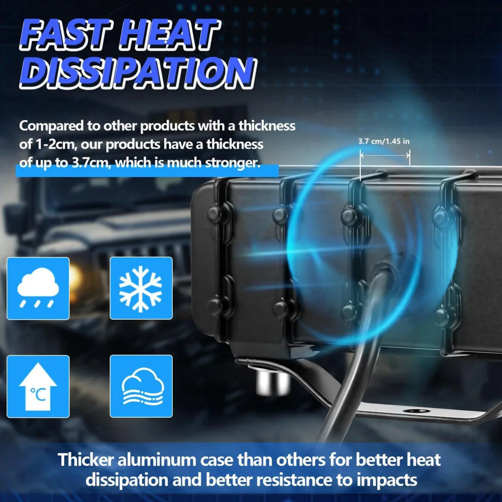 6 - Inch Flood Mixed Luminous Anti - Glare Lens Long Strip