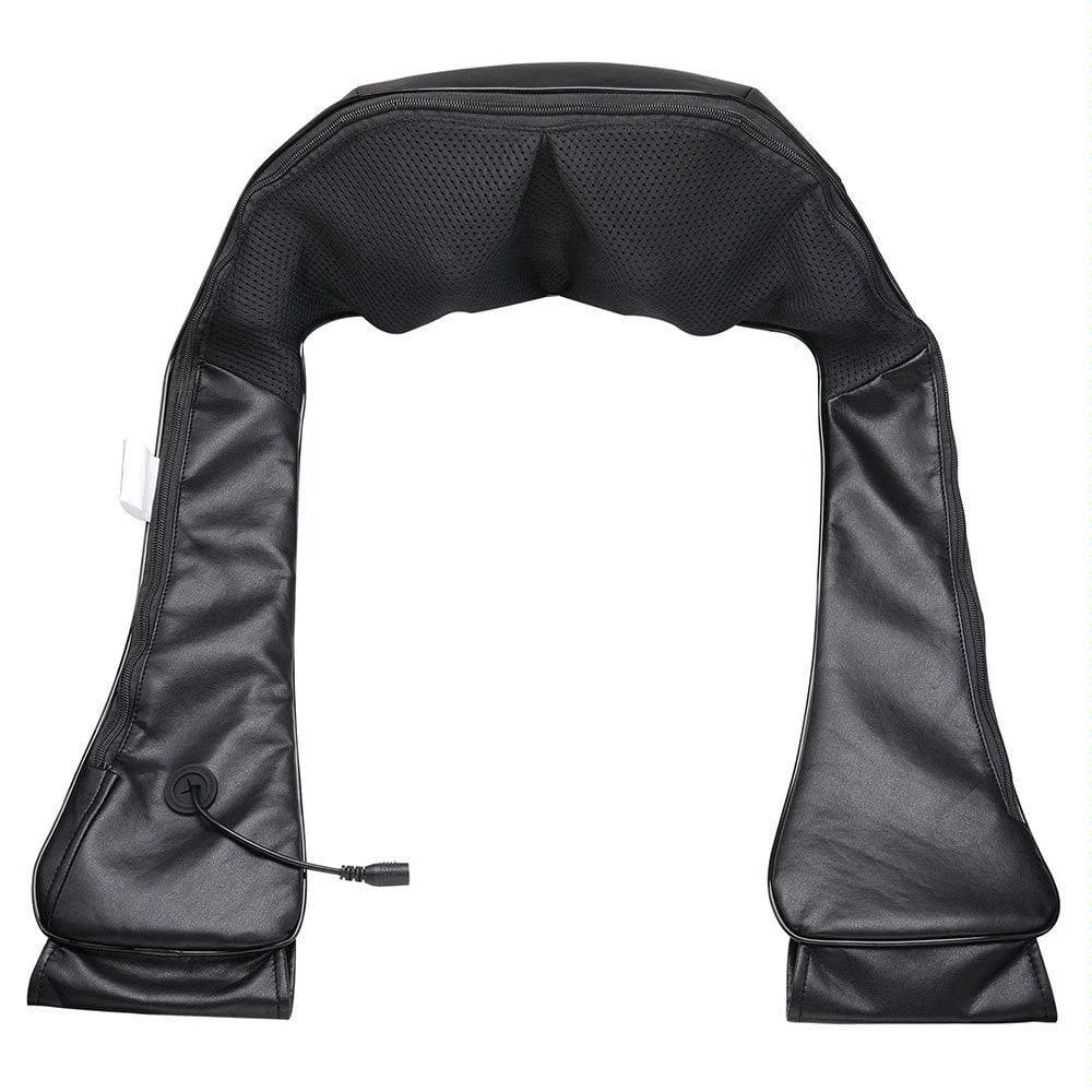 6-Key Kneading Massage Shawl For Neck Au Plug Black