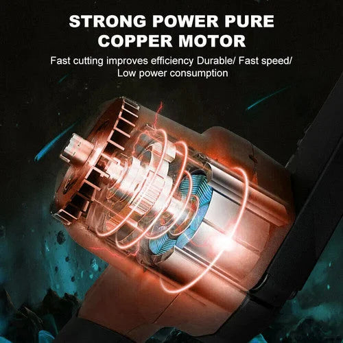 6’’ Mini Orange Cordless Electric Chainsaw 2X