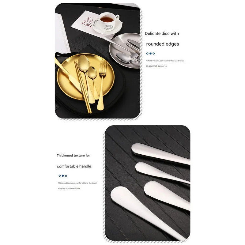 6-Piece Portable Stainless Steel Cutlery Set with Plate