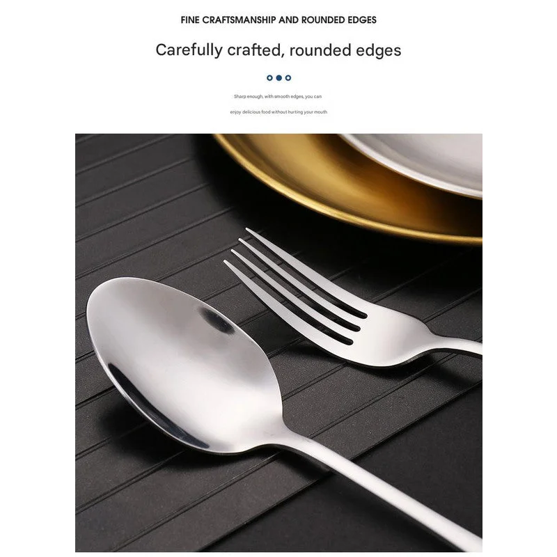 6-Piece Portable Stainless Steel Cutlery Set with Plate