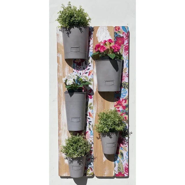 6 Pots Wall Planter 90cm - Home & Garden > Artificial