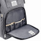 Bo Peep Nappy Changing Backpacks with Fold Out Mat Insulated Pockets Travel Grey